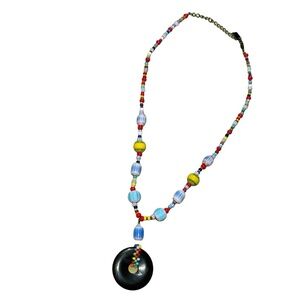 Colorful Beaded Combination 16” Adjustable Signed NW Excellent Vintage